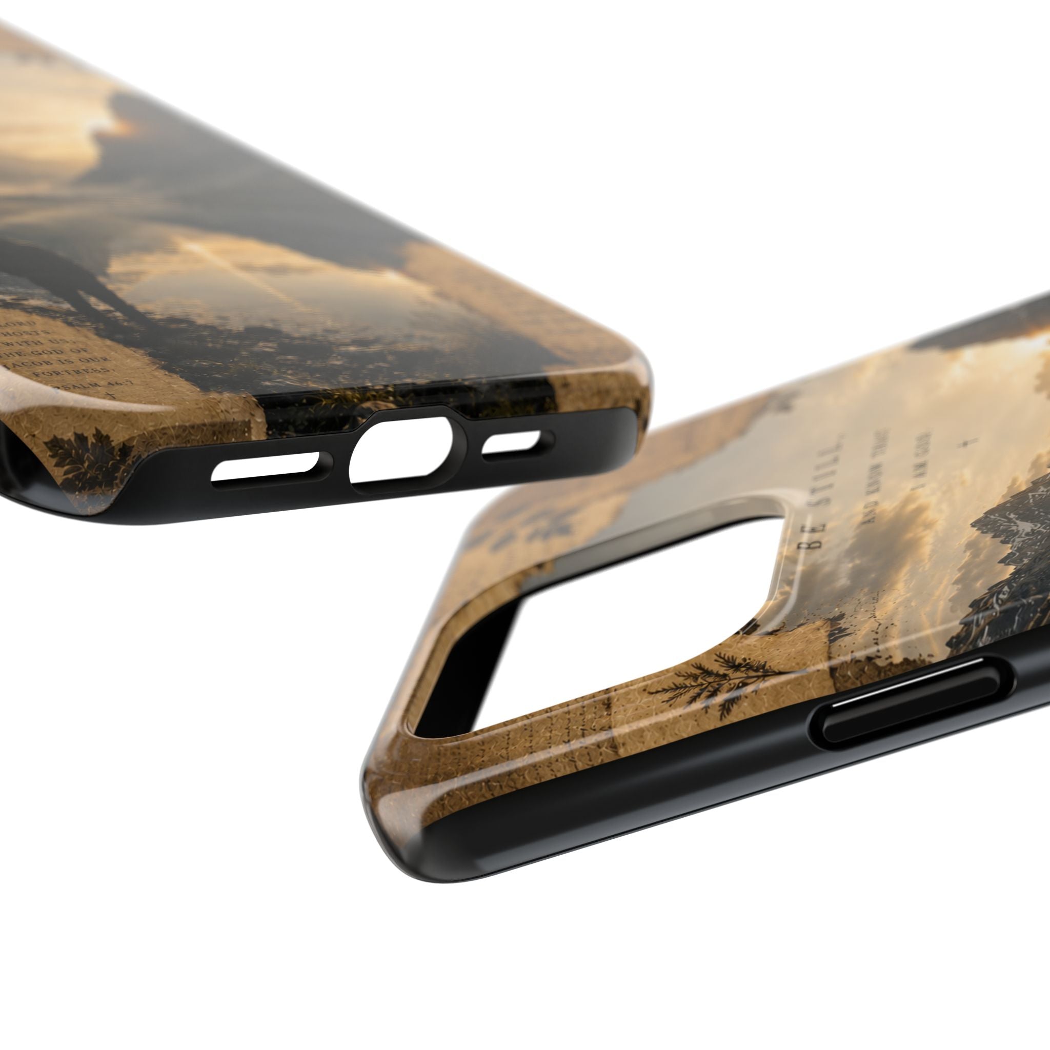 Be Still | Psalm 46:10 Christian Phone Case – Premium Scripture Art Tough Case