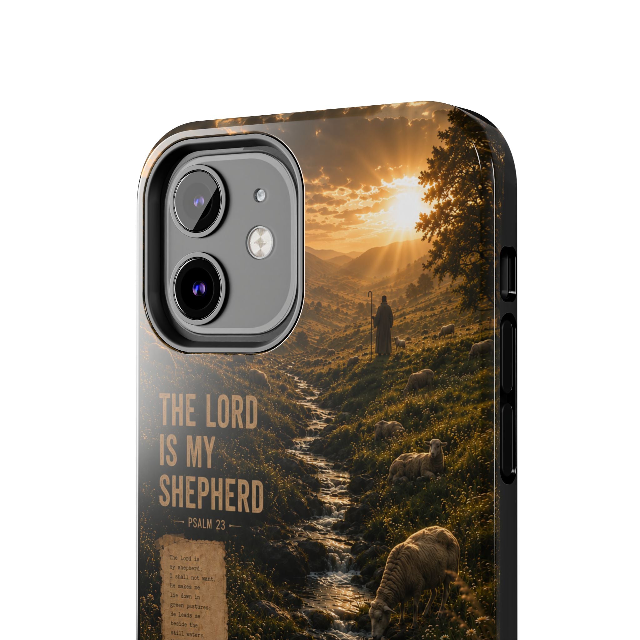 The Lord Is My Shepherd | Psalm 23 Christian Phone Case – Premium Faith Art Tough Case