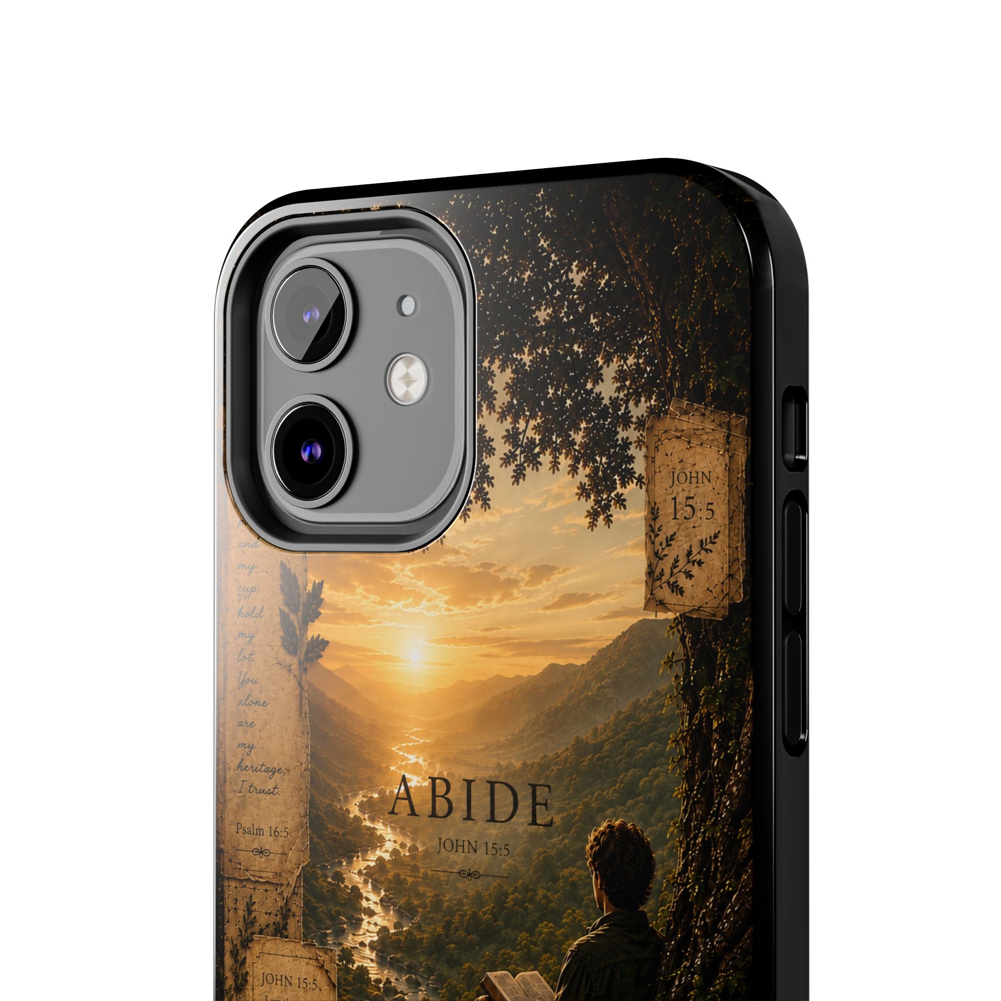 Abide | John 15:5 Christian Phone Case – Premium Scripture Art Tough Case