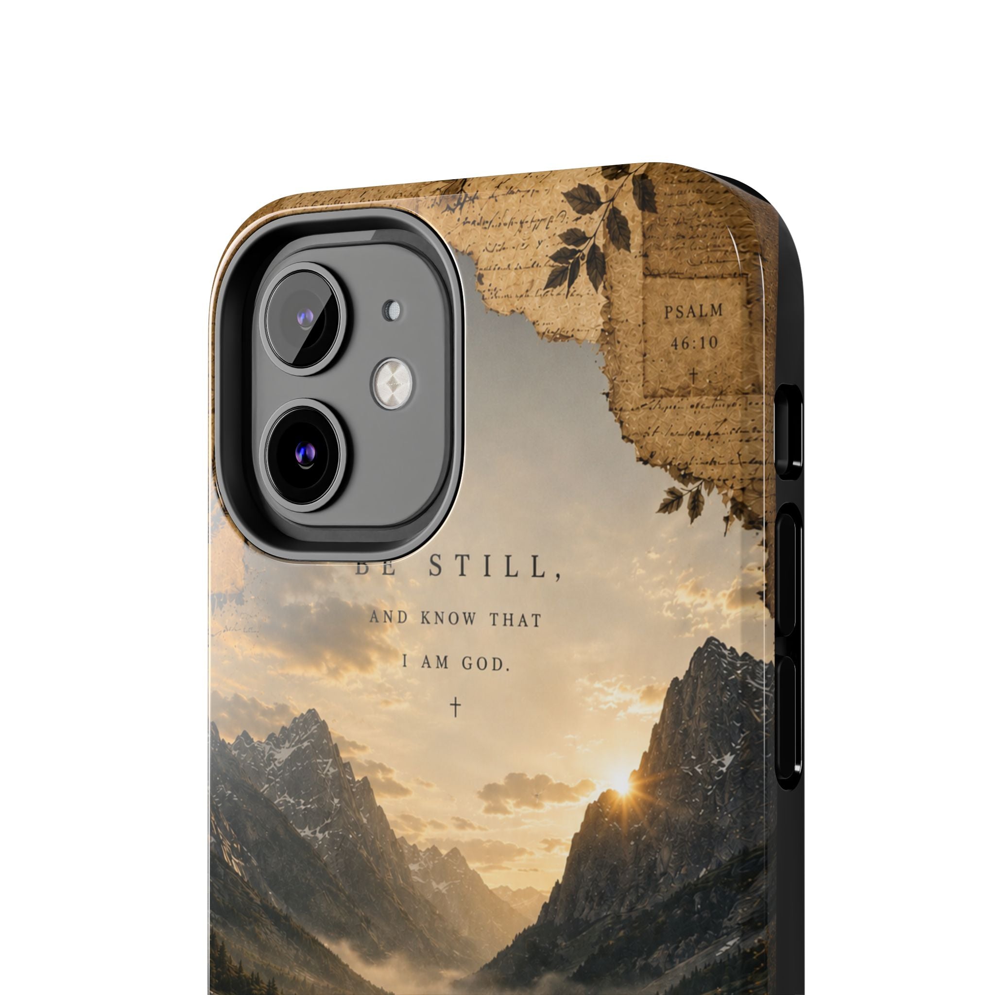 Be Still | Psalm 46:10 Christian Phone Case – Premium Scripture Art Tough Case