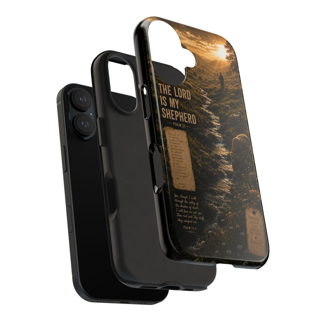 The Lord Is My Shepherd | Psalm 23 Christian Phone Case – Premium Faith Art Tough Case