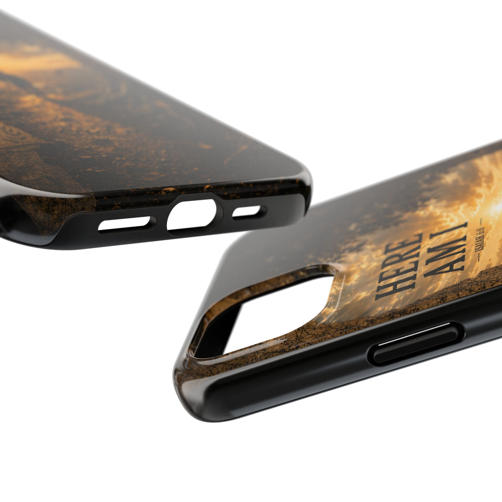 Here Am I | Isaiah 6:8 Christian Phone Case – Premium Scripture Art Tough Case