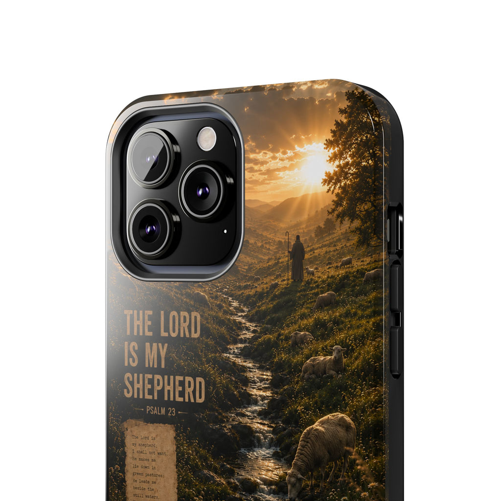 The Lord Is My Shepherd | Psalm 23 Christian Phone Case – Premium Faith Art Tough Case