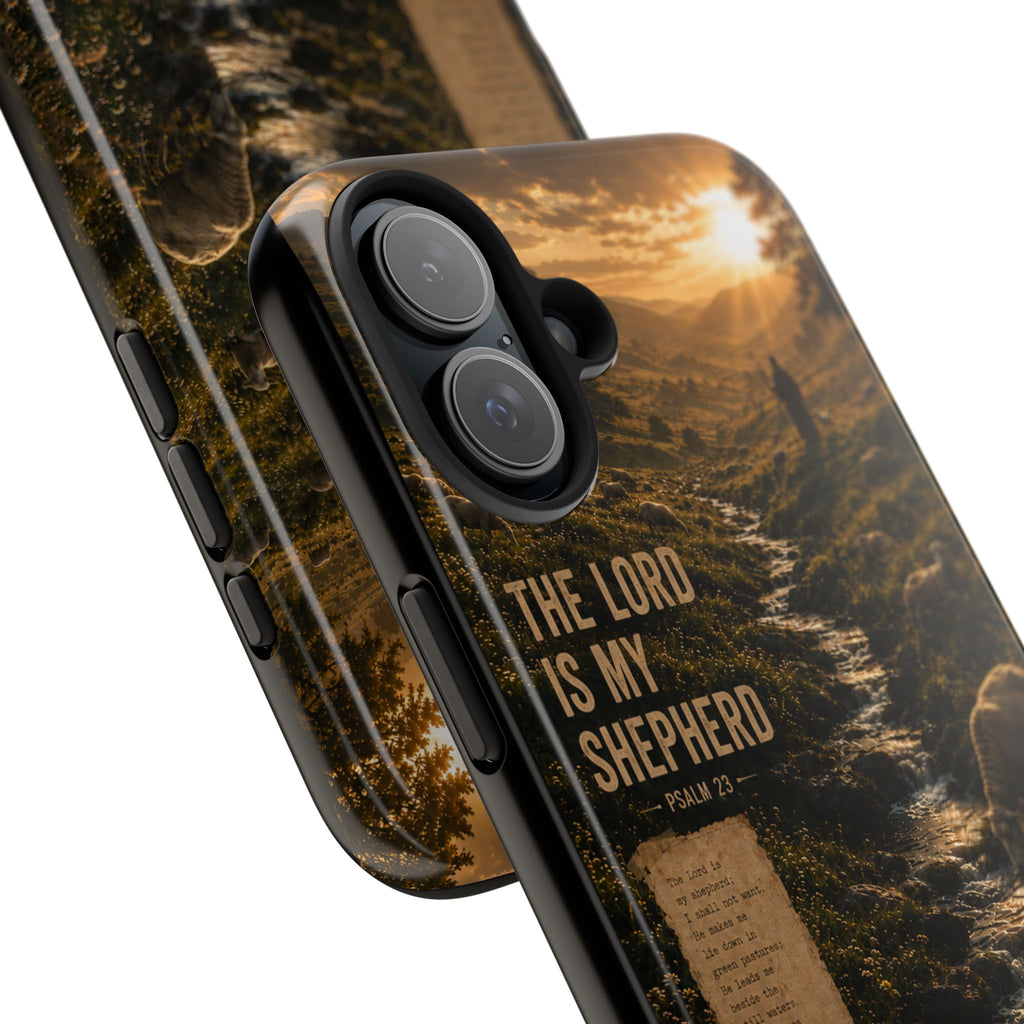 The Lord Is My Shepherd | Psalm 23 Christian Phone Case – Premium Faith Art Tough Case