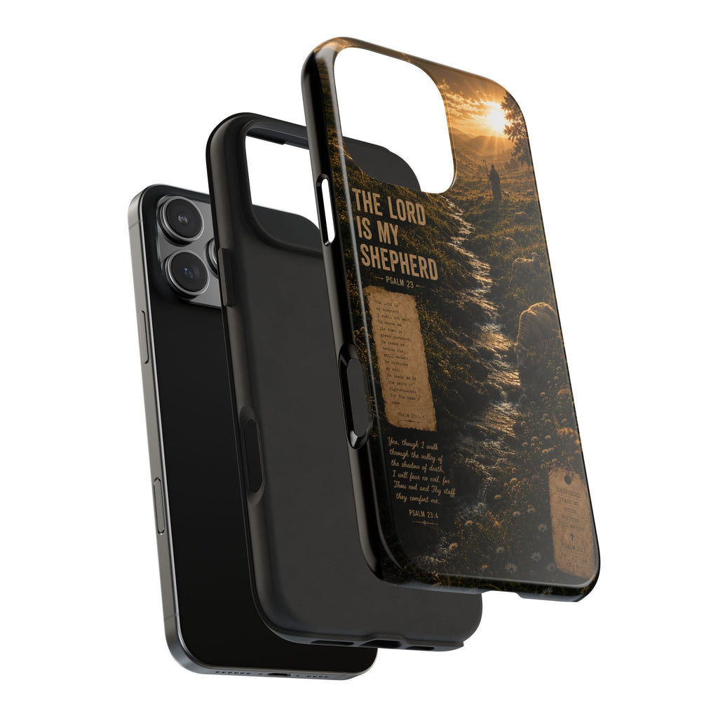 The Lord Is My Shepherd | Psalm 23 Christian Phone Case – Premium Faith Art Tough Case