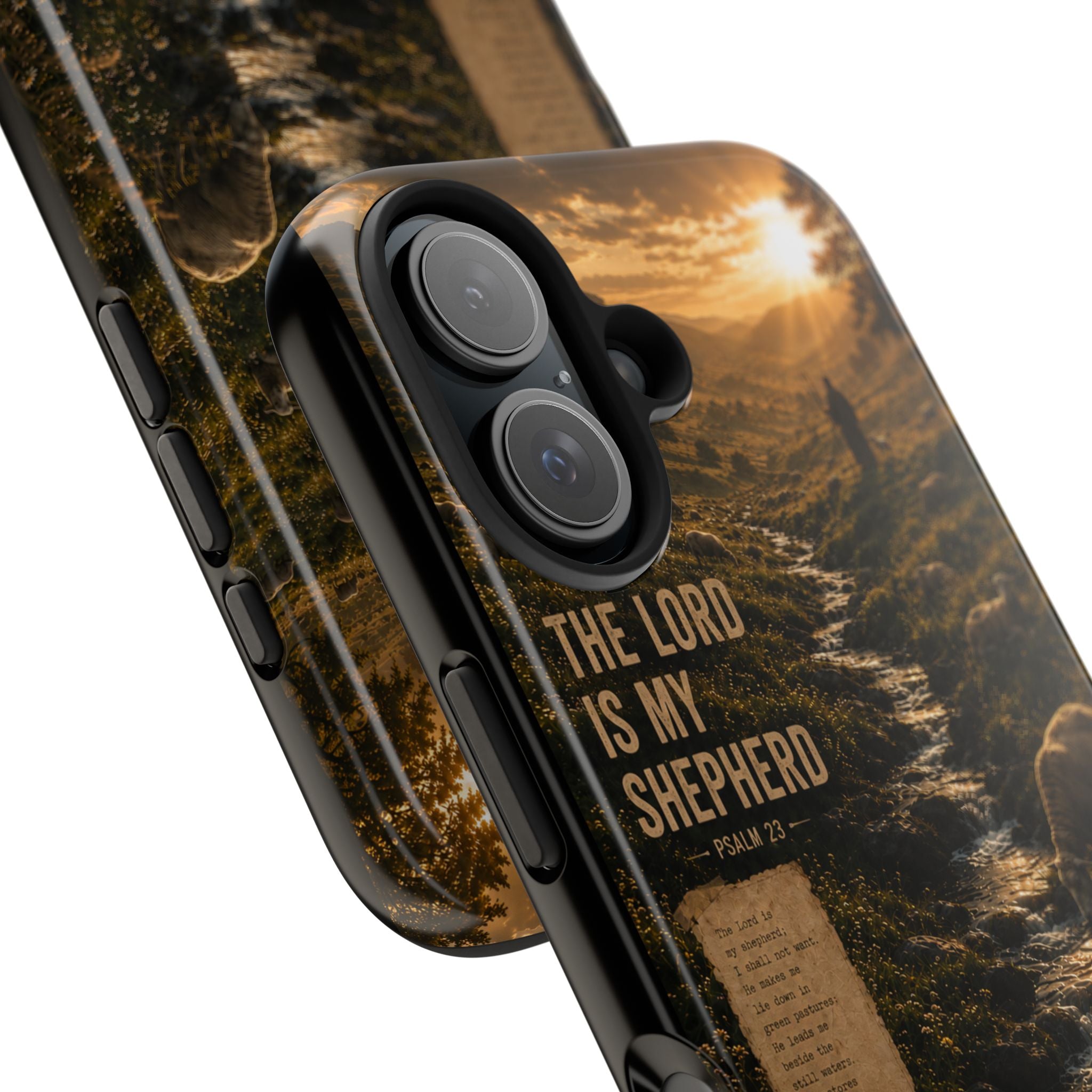 The Lord Is My Shepherd | Psalm 23 Christian Phone Case – Premium Faith Art Tough Case