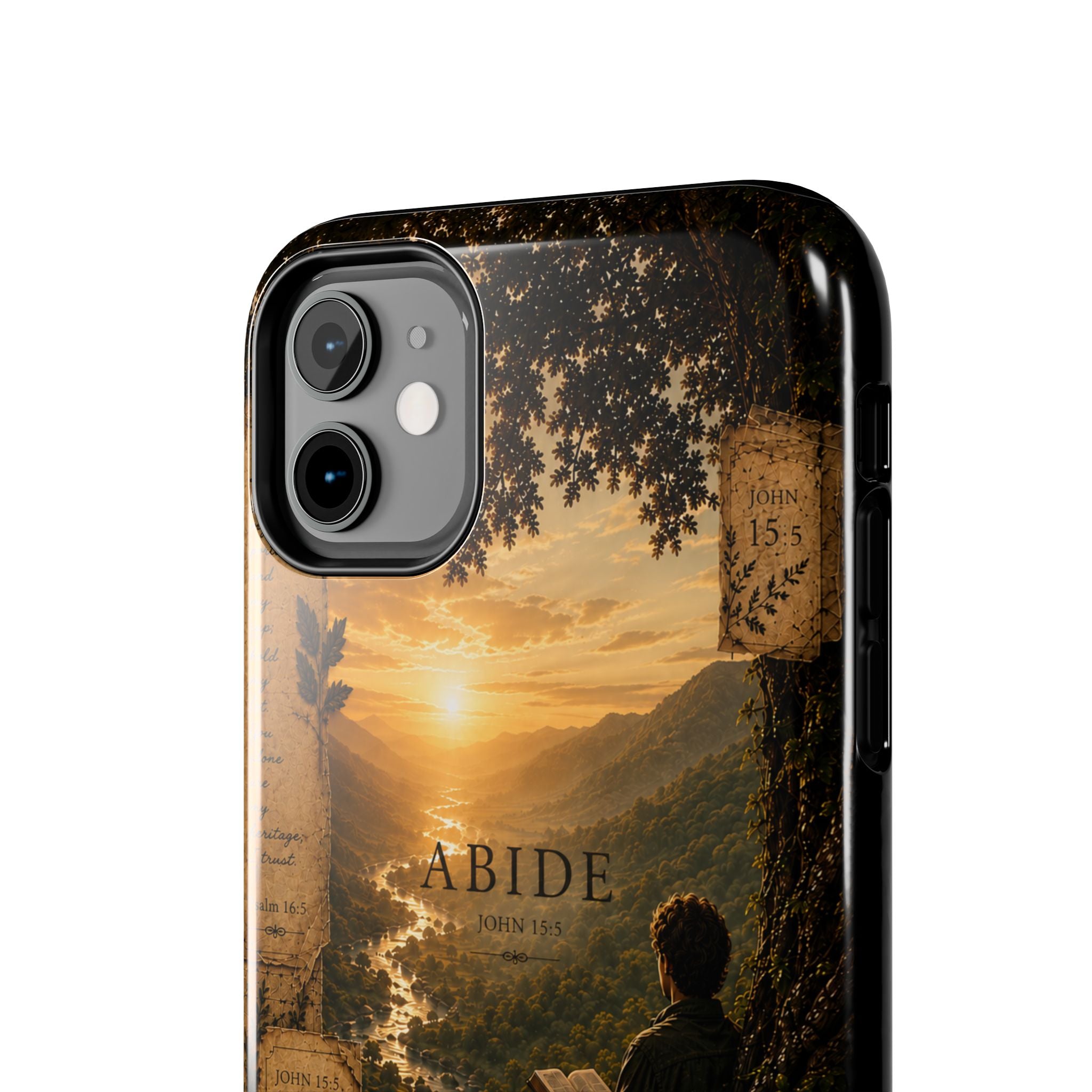 Abide | John 15:5 Christian Phone Case – Premium Scripture Art Tough Case
