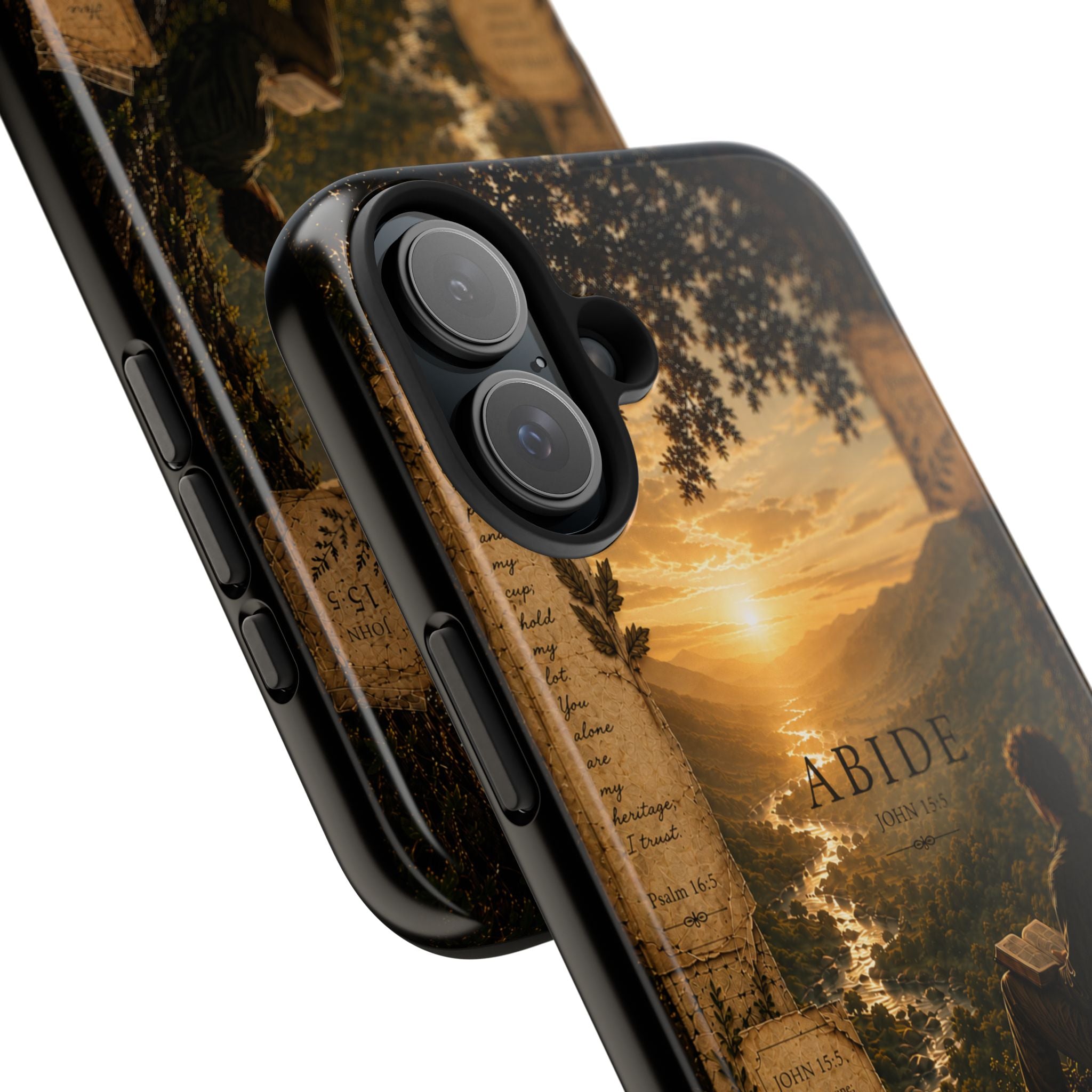 Abide | John 15:5 Christian Phone Case – Premium Scripture Art Tough Case