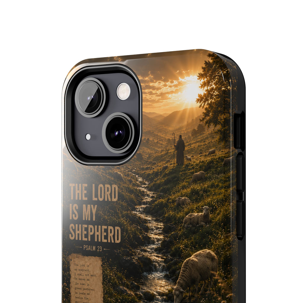 The Lord Is My Shepherd | Psalm 23 Christian Phone Case – Premium Faith Art Tough Case