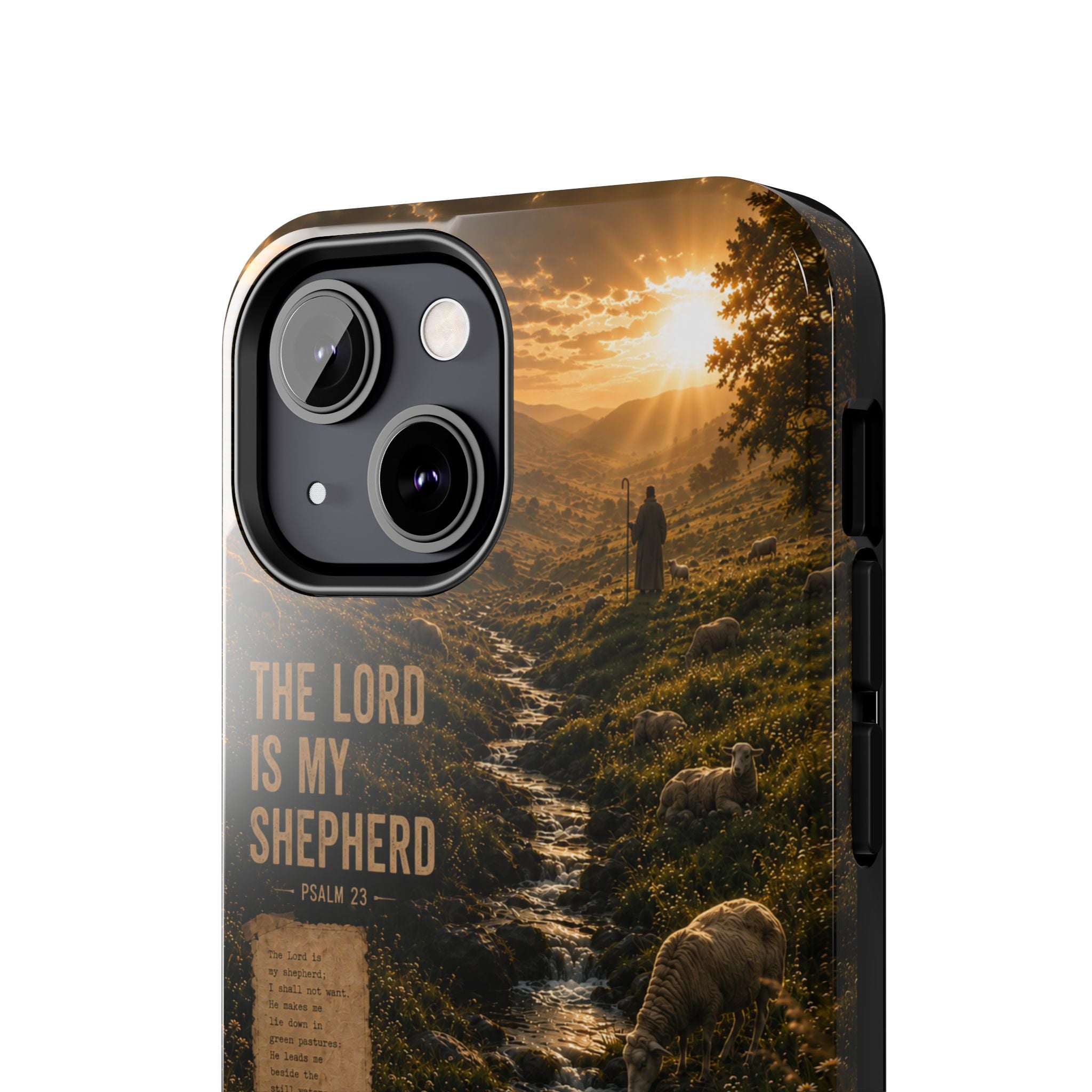 The Lord Is My Shepherd | Psalm 23 Christian Phone Case – Premium Faith Art Tough Case