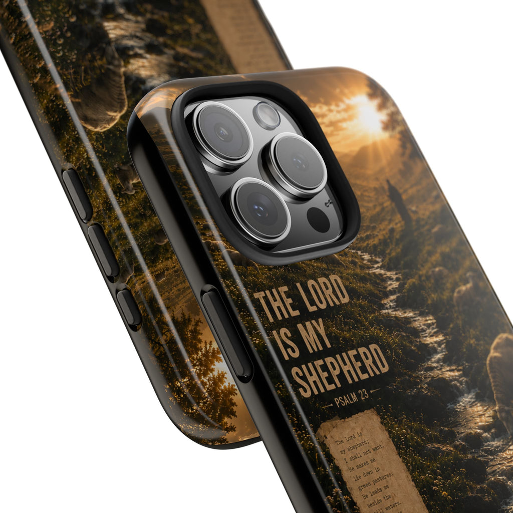 The Lord Is My Shepherd | Psalm 23 Christian Phone Case – Premium Faith Art Tough Case