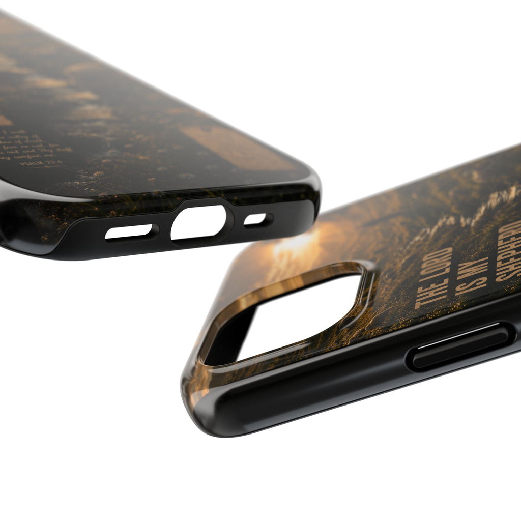 The Lord Is My Shepherd | Psalm 23 Christian Phone Case – Premium Faith Art Tough Case