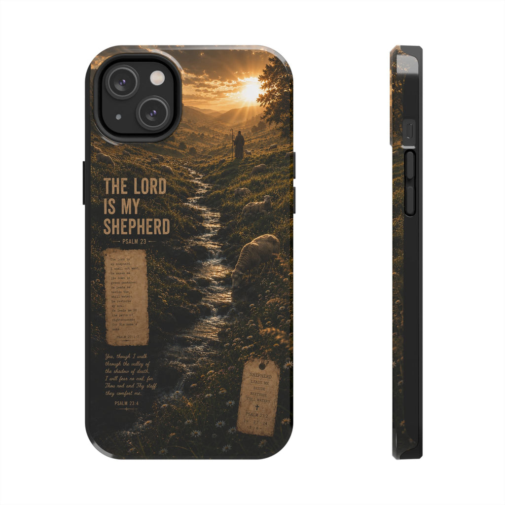 The Lord Is My Shepherd | Psalm 23 Christian Phone Case – Premium Faith Art Tough Case