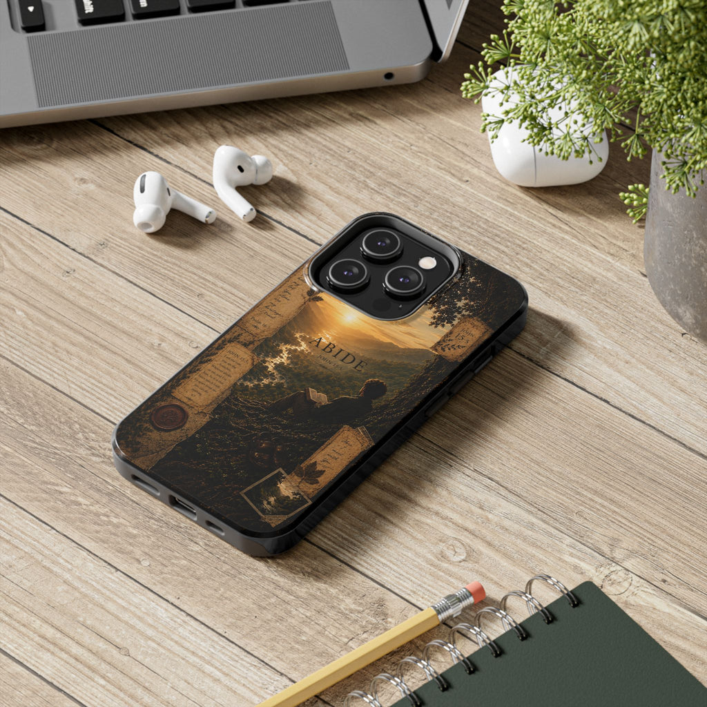 Abide | John 15:5 Christian Phone Case – Premium Scripture Art Tough Case