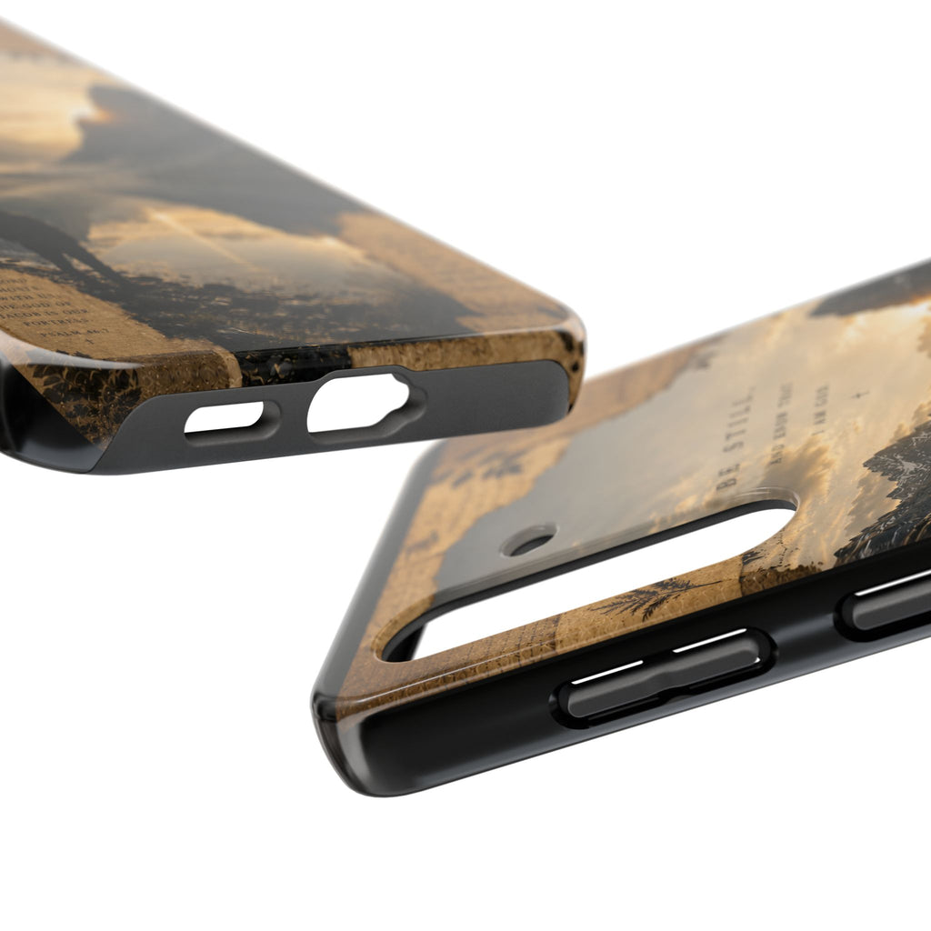 Be Still | Psalm 46:10 Christian Phone Case – Premium Scripture Art Tough Case