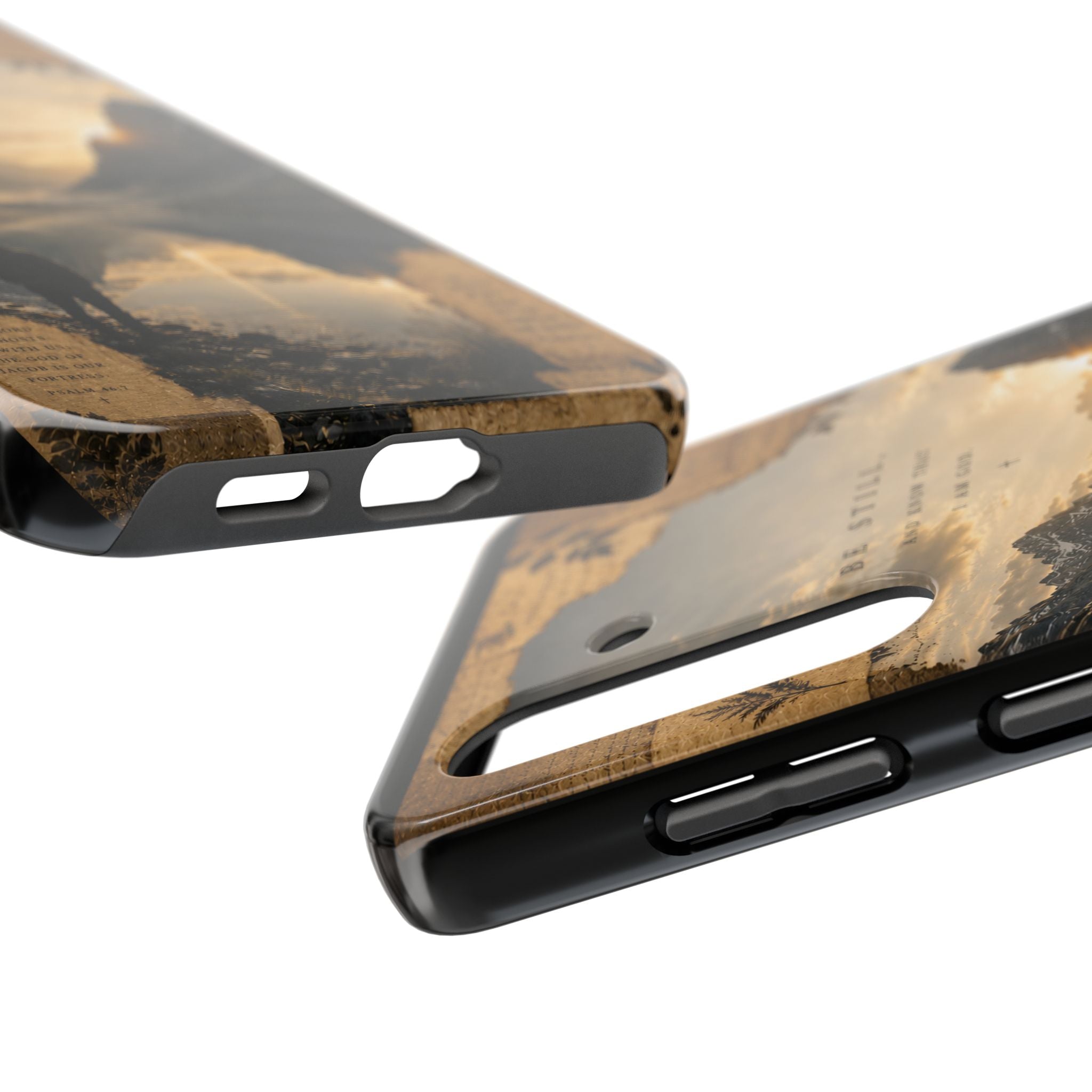 Be Still | Psalm 46:10 Christian Phone Case – Premium Scripture Art Tough Case