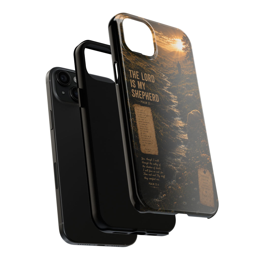 The Lord Is My Shepherd | Psalm 23 Christian Phone Case – Premium Faith Art Tough Case